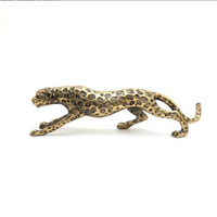 Golden Jaguar Sculpture ā Elegant Electroplated Animal Figurine | Decorative Accent for Shelves, Tables & Mantels - Thumbnail 1