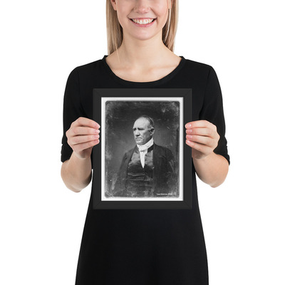 Framed photo paper poster