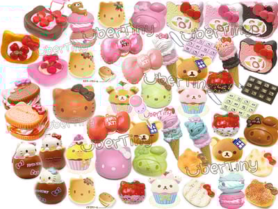 5 pcs Rare Squishy Grab Bag (Licensed Sanrio/San-x) - 5 squishies