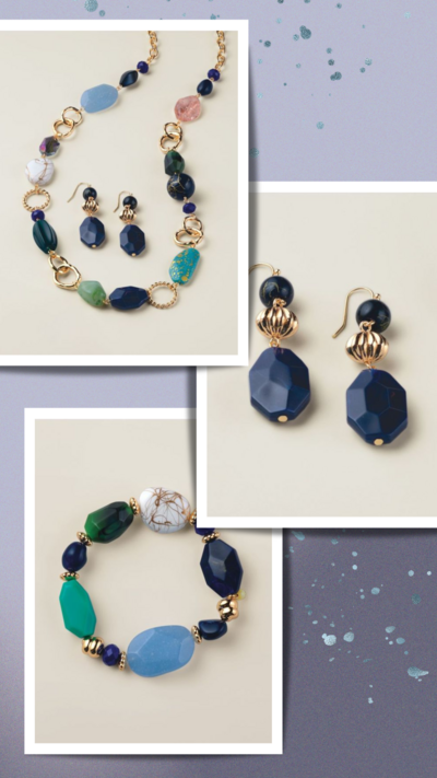 Blue Modern Mosaic Collection - FINAL SALE