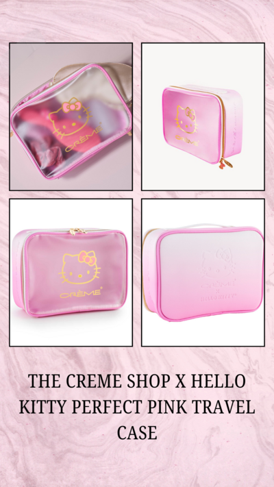 The Creme Shop x Perfect Pink Travel Case