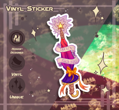 Abraca F You | Vinyl Stickers