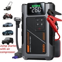 GEENEU 3500A Wireless Car Jump Starter with Air Compressor – Portable 12V Battery Booster, USB Charging, LED Emergency Light - Thumbnail 1