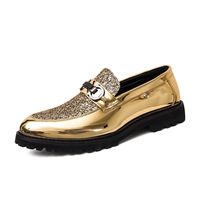 Business men's casual shoes trendy shiny work shoes - Thumbnail 7