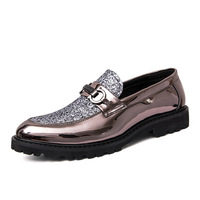 Business men's casual shoes trendy shiny work shoes - Thumbnail 6