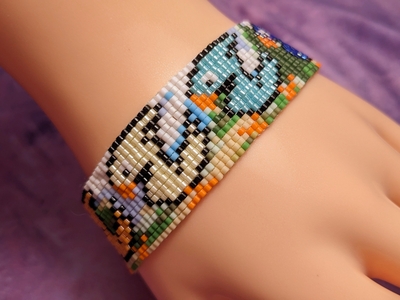 Pixel Bracelet - Rainbow Birds