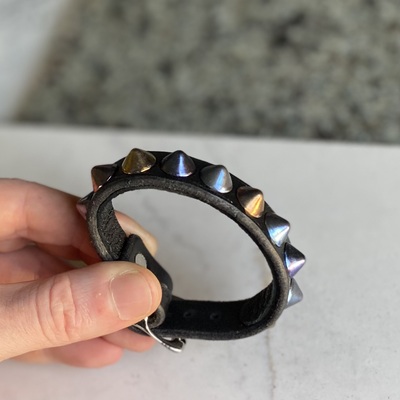 1-Row Rainbow small standard cone wristband #2