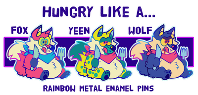 Hungry Critter Enamel Pins