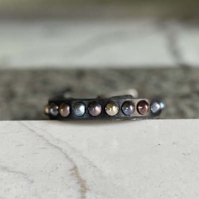 1-Row Rainbow mini standard cones wristband