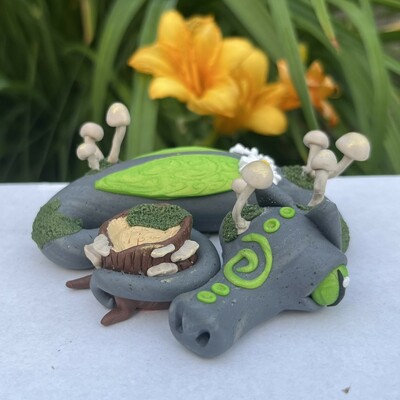 Daisy the Sleepy Mushroom Dragon