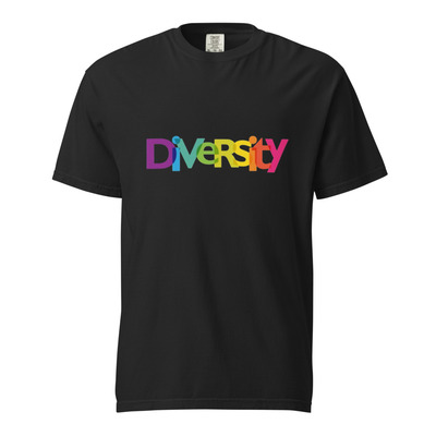 Diversity Unisex 100% Cotton Heavyweight Soft Breathable T-Shirt Social Justice Activism Statement Protest Graphic Tees