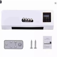 2-in-1 Wall Mounted Heater Fan with Digital Display – 1800W Electric Heating & Natural Wind Combo | Timer, Remote Control - Thumbnail 1
