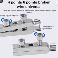 Broken Screw & Pipe Extractor Set – Hex Stripped Screw Remover with Multifunctional Handle | Tap & Threading Tool Kit  - Thumbnail 2
