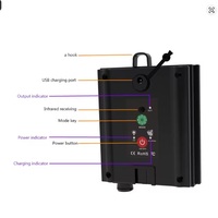 Solar Battery Box with Remote – 8-Mode LED String Light Controller with Solar Panel for Outdoor/Indoor Garden, Camping, and Pathway Decor - Thumbnail 1