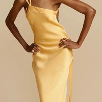 Yellow evening dress,backless party dress, Sexy mermaid party dress - Thumbnail 4