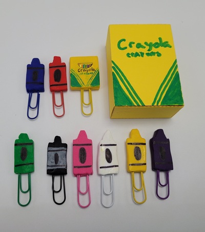Crayon bookmarks