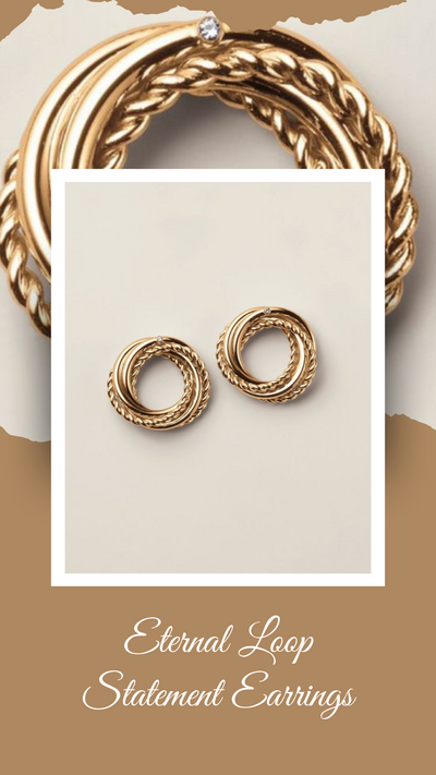 Eternal Loop Statement Earrings - FINAL SALE