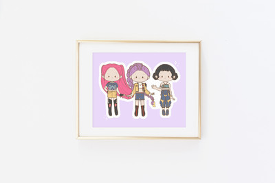 Bitty Cutie Hunters Prints (Choose Your Print)