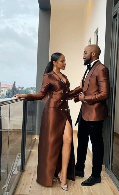 Brown Mermaid Prom Dresses Afrcian Girls Side Slit Evening Gowns Formal Party Gowns