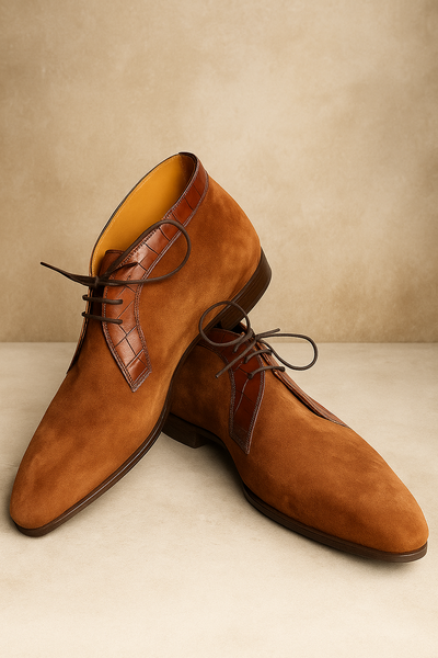 Special Edition Handmade Formal Wear Brown Chukka Boot