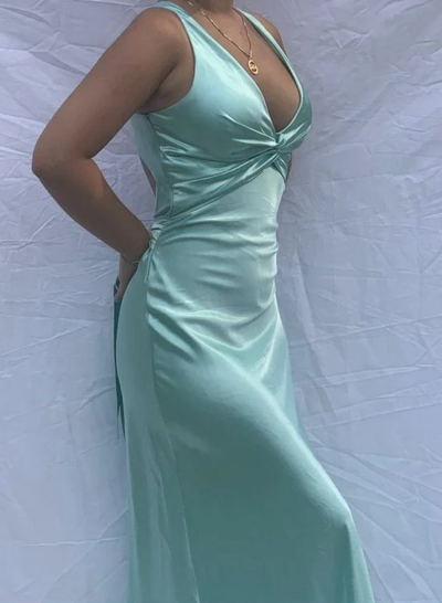Sexy A Line V Neckline Long Prom Dress