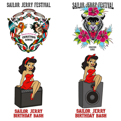 Full-Color Sticker -- Sailor Jerry Festival / Sailor Jerry Birthday Bash