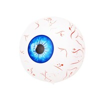 Halloween Eyeball Balloon – 22" Scary Inflatable Aluminum Balloon with Bloodshot Design - Thumbnail 1