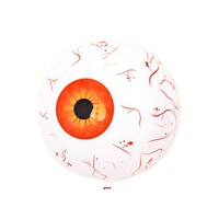 Halloween Eyeball Balloon – 22" Scary Inflatable Aluminum Balloon with Bloodshot Design - Thumbnail 2