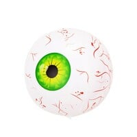 Halloween Eyeball Balloon – 22" Scary Inflatable Aluminum Balloon with Bloodshot Design - Thumbnail 3
