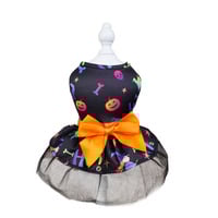 Pet Dog Halloween Cape – Colorful Skull Print Costume for Dogs - Thumbnail 1