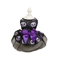 Pet Dog Halloween Cape – Colorful Skull Print Costume for Dogs - Thumbnail 2