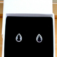 BOXED GIFT/Sterling Silver Sapphire Earrings/Sapphire Earrings/Sapphire Studs/Sapphire Jewellery/Sapphire Jewelry/September Birthstone/UK - Thumbnail 5