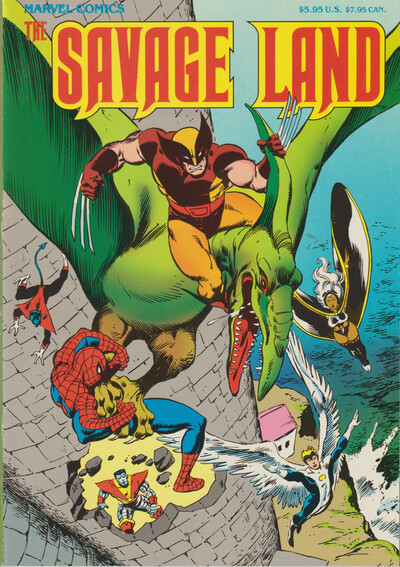 Marvel comics the savage land tpb trade (1987) spider-man x-men ka-zar