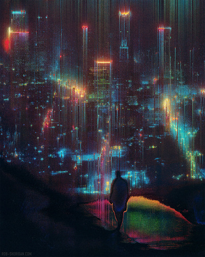 City of Forgotten Dreams - small giclée print - 8" x 10"