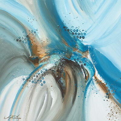 Tranquil Tides Abstract Art Print