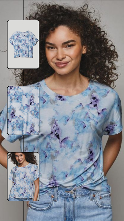 Abstract Print Top - FINAL SALE