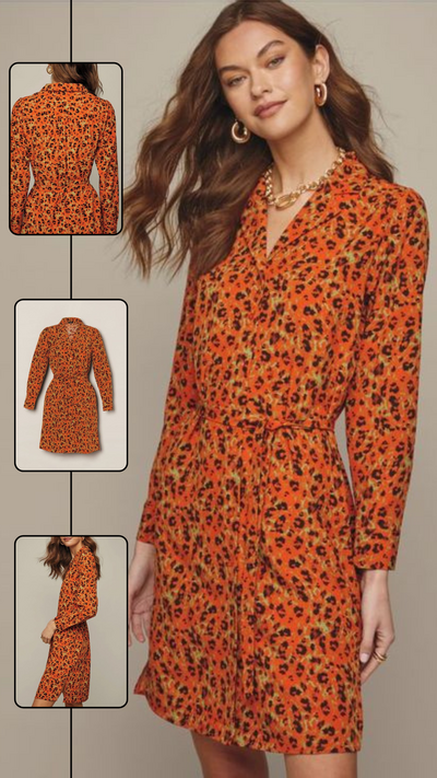 Animal-Print Dress - CLEARANCE