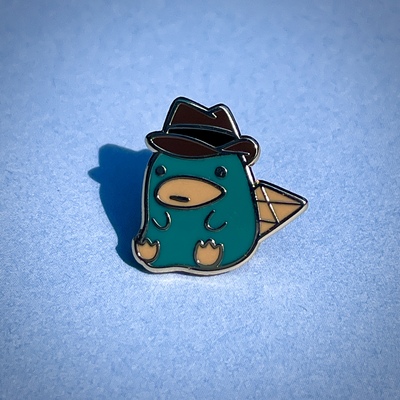 A Platypus? Hard Enamel Mini Pin