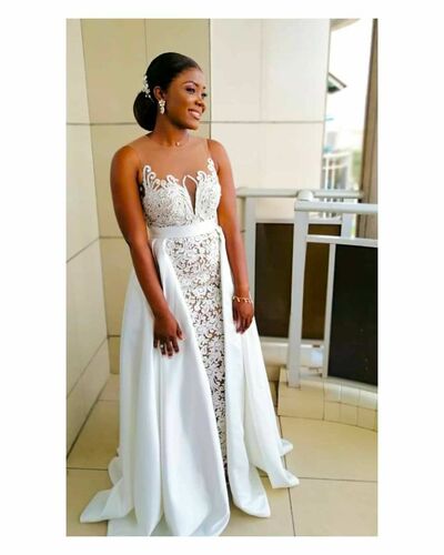 Luxury Wedding Dress, Mermaid Afrcian Girls Lace Bridal Dress Bridal Gown