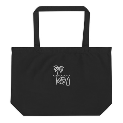 Large organic tote bag