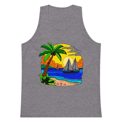 Men´s premium Beach Print Tank Top