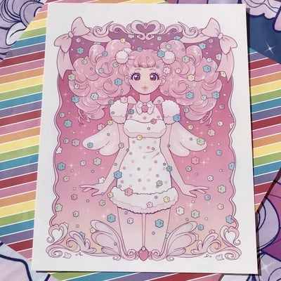 8.5 x 11 konpeito girl print - Thumbnail 4