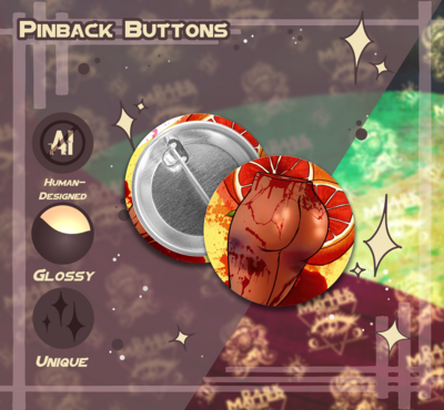 ACF π©Έ Blood Orange π | Pinback Buttons