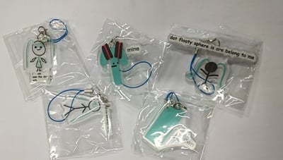 Shitpost World is Mine Meme Miku phone charms