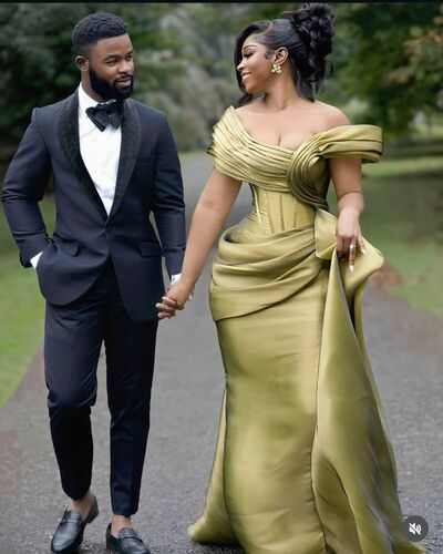 Oliver Plus Size Mermaid African Girls Off the Shoulder Prom Dresses Evening Gowns Formal Party Gowns