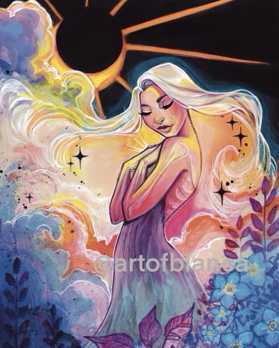 Goddess Sunbeams 8x10 Print