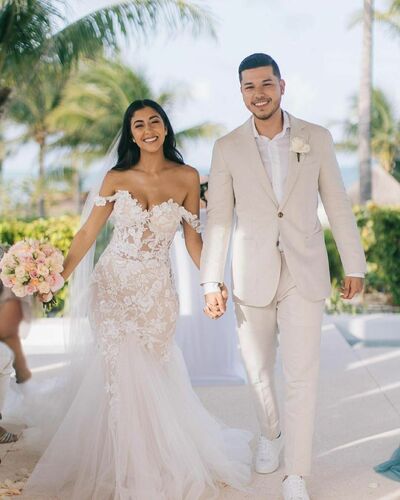 Elegant Wedding Dress, Mermaid Lace Appliques African Girls Bridal Dress Bridal Gown