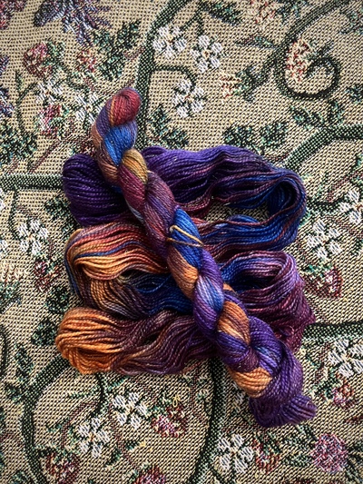 Moondrop Hand Dyed Fingering Weight Sparkle Sock Yarn