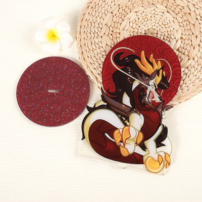 Dragon Standee - Holographic stars on the other side!~