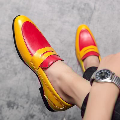 Men's business casual slip-on shoes 3 colors - Thumbnail 4